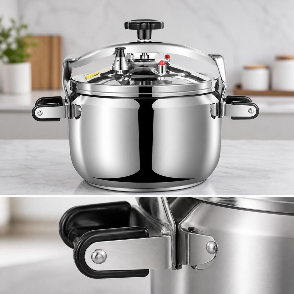 304 Stainless Steel Pressure Cooker Non-Electric with Locking