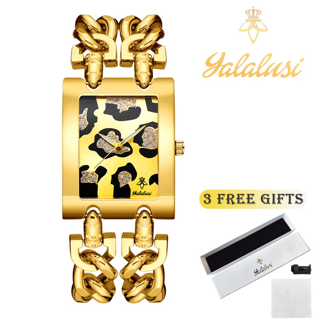 YaLaLuSi Luxury Full-Diamond Dial Women's Watch Design Bracelet Gift reloj mujer watch for ladies watch for girls