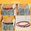 Color Solid Fashionable Porous Design Women Slim Waist Belt For Daily Wear