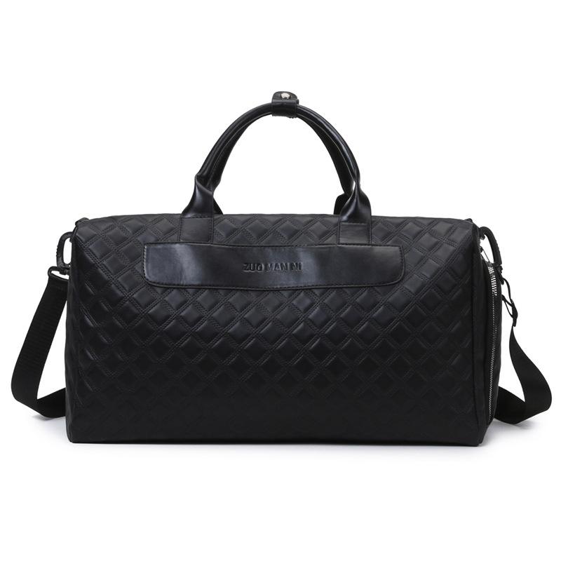 

Простая и модная фитнес-сумка Diamond большой вместимости с отделением для влажных и сухих вещей, ручная сумка, дорожная сумка, стиль для деловых поездок с отделением для обуви чёрный