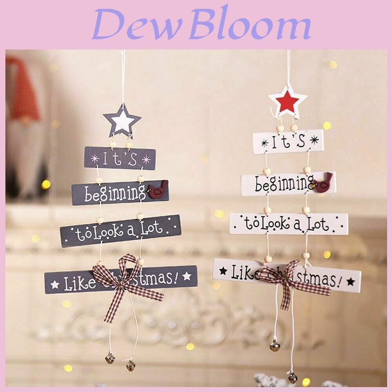 Exquisite Christmas Wooden Pendant Ornament For Elegant Home Party Decor
