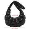 Women Solid Color PU Leather Shoulder Crossbody Bag Pleated Padded Handbag Purse