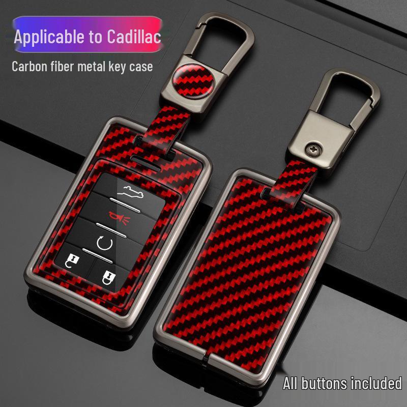 Premium Key Case for Cadillac XTS, SLS, Seville, CTS, SRX, Escalade, ATS - Men's Luxury Accessory