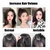 Synthetic Short Straight Pad Invisible Hair Extension Lining of Hair Top Side Cover Hairpiece for Women