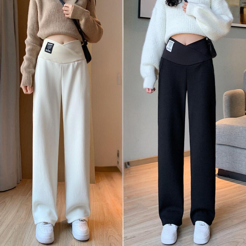Maternity Adjustable Black [mangoking] Pants, Belt, Comfortable, Stylish, Slimming, Winter/Summer (JP, Alphabet, M, (Thick))