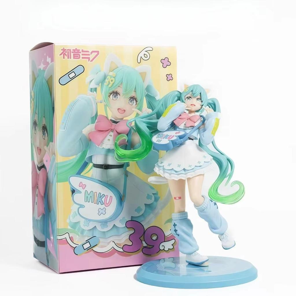 Hatsune Miku Anime Figurine Cat Ear Original Fashion Figurine Model Collector Toys Collectible Present For Anime Fans