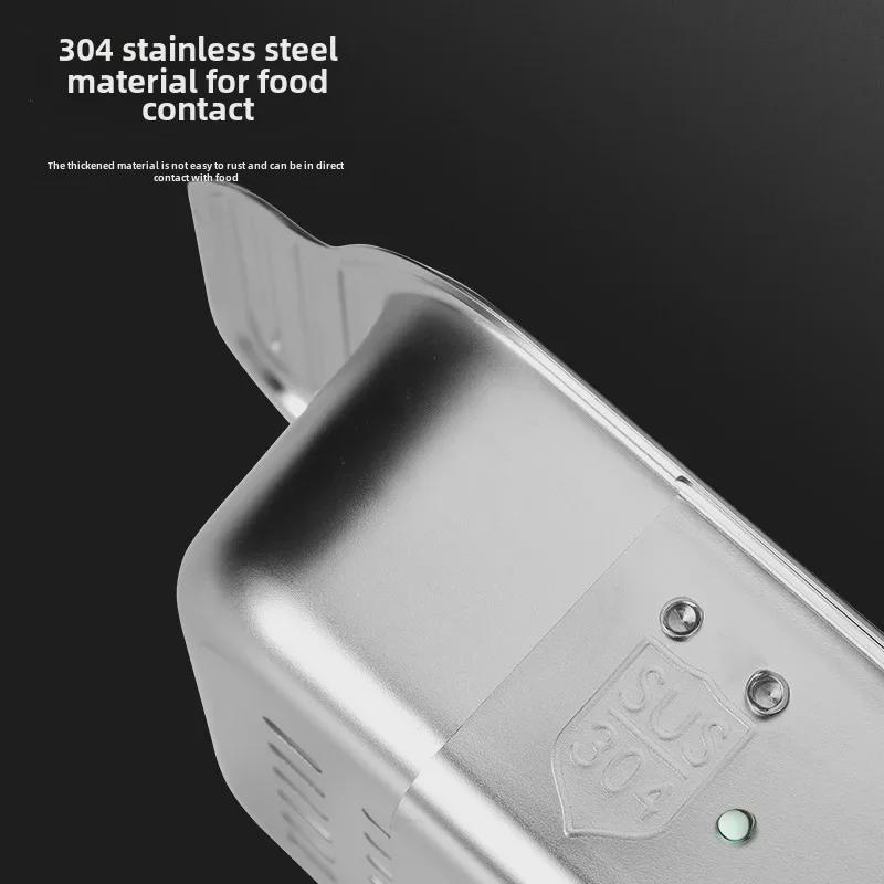 Universal 304 Stainless Steel Retractable Drain Basket for Sink - Rectangular, Thickened & Lengthened for Vegetable Washing