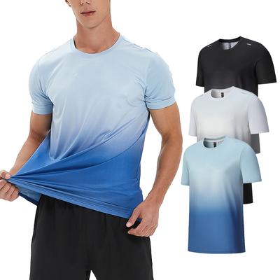 Heren Fitness T-shirt met Korte Mouwen Tennis en Basketbal Sportkleding Zomer Ademend Hardloopshirt Sportschool Trainingsshirts