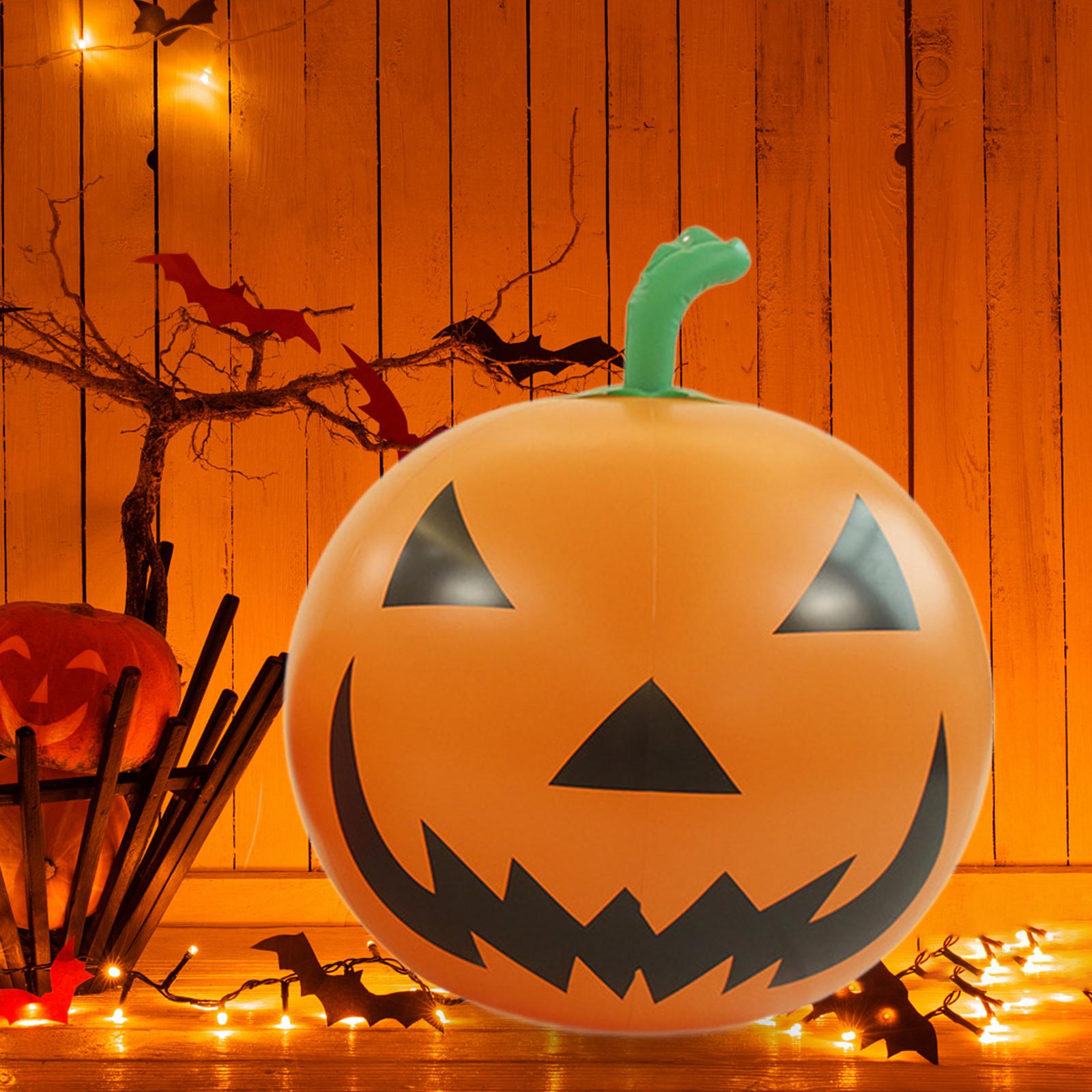 

Halloween Pumpkin Decoration Inflatable Pumpkin Ball Party Inflatable PVC Halloween Ornament for Home Decor Outdoor Yard Lawn 23x26cm