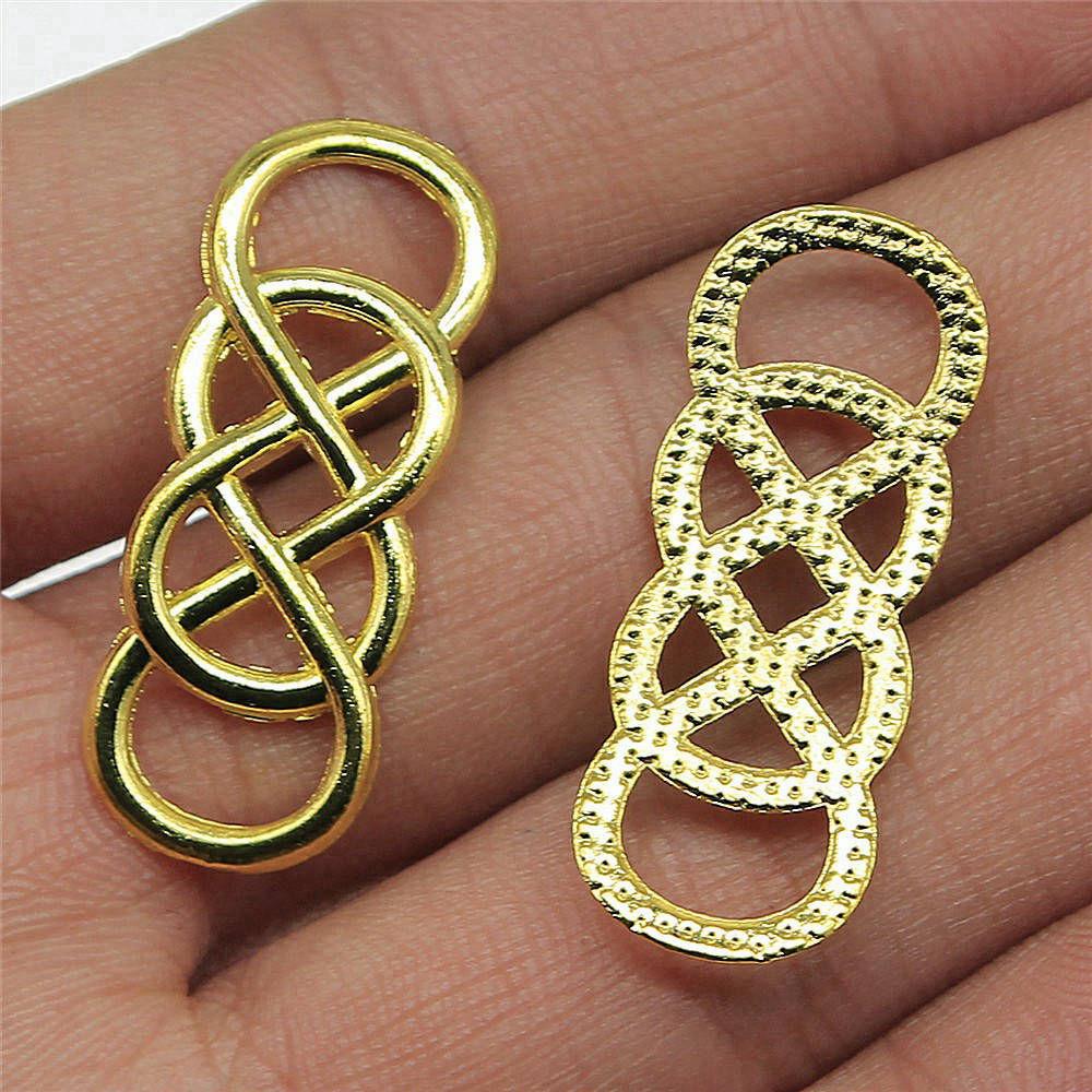 Accessories Parts Infinity Heart Love Connector Minimalist Jewelry Components QA027