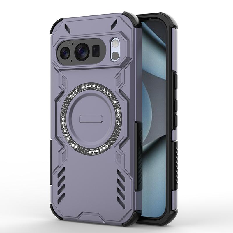 

Google PIXEL 10 Pro Cases MagSafe Charging Rugged Shockproof Dropproof Premium Protective Cover For Google PIXEL10 Google PIXEL 10/10 Pro серый