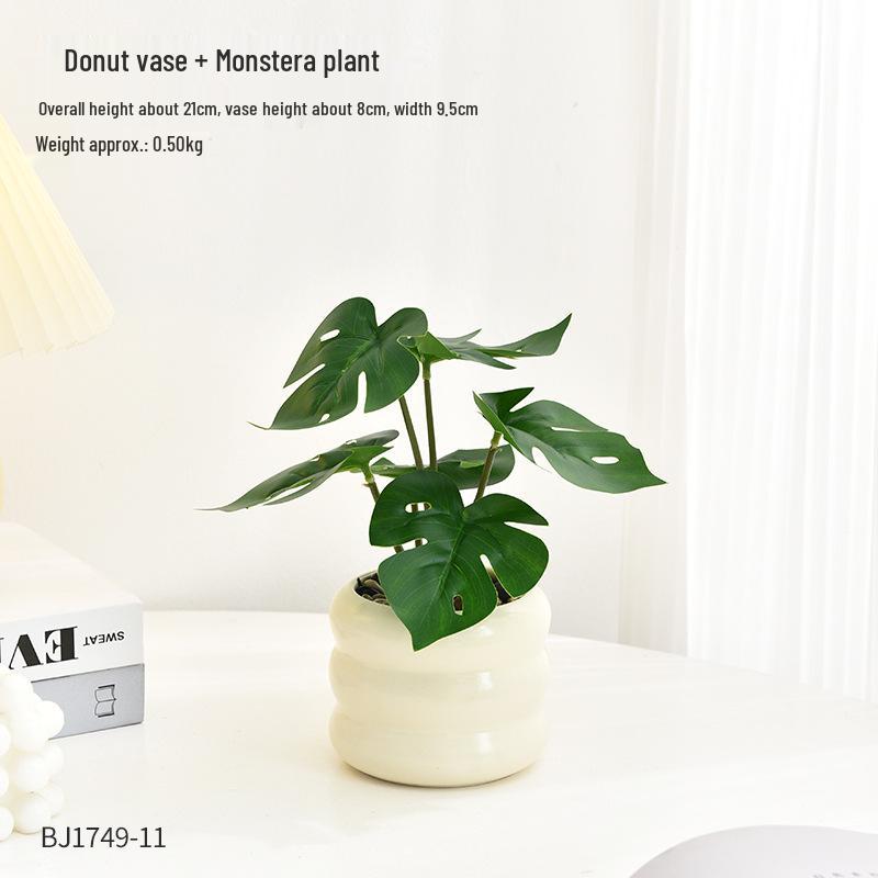 Artificial Flower Arrangement for Home or Office Décor: Living Room, Bedroom, Dining Table & Bonsai-Inspired