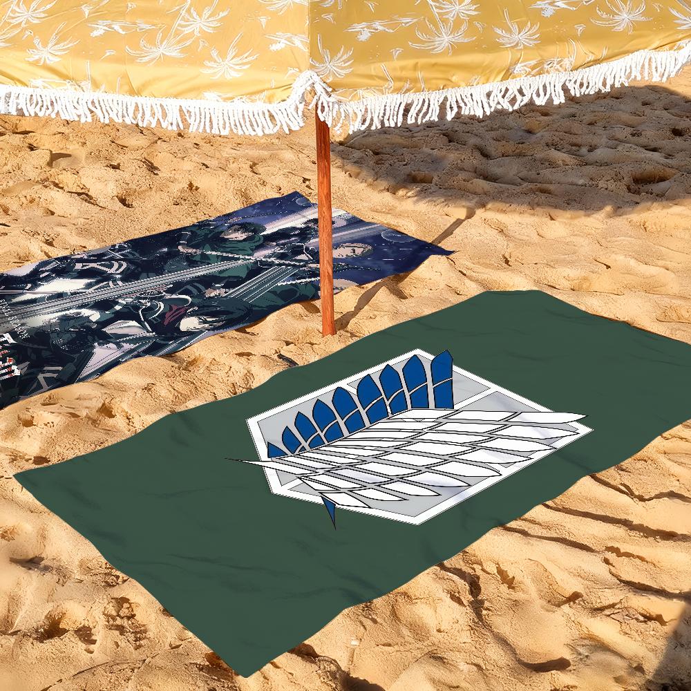 Adventure Anime A-Attack On A-Anime T-Titans Towel Drying Bath Towel Applicable To Light Swimming Camping Yoga Beach Out