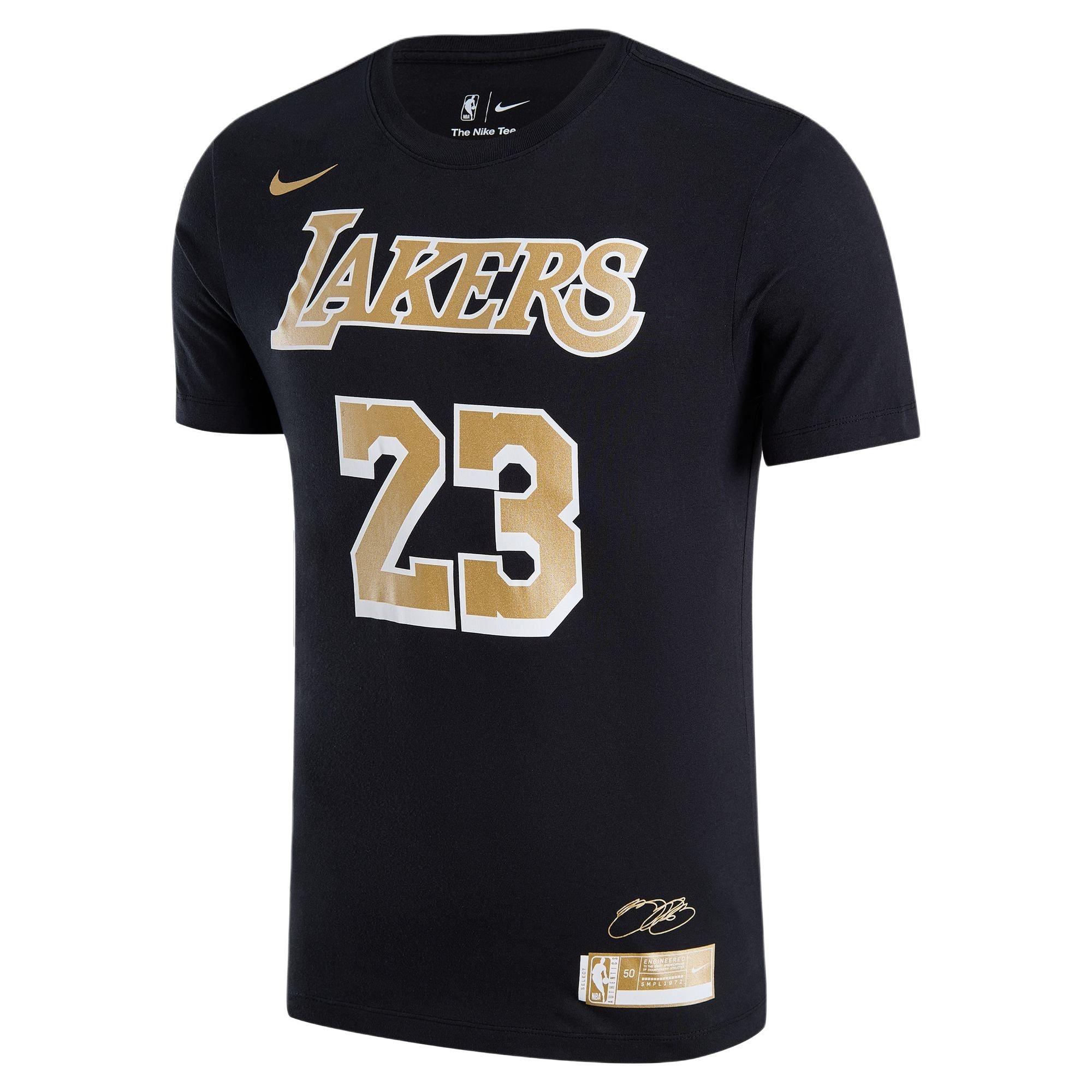Nike x NBA Nba Los Angeles Lakers T-Shirt  Lebron James 23  Men s FV8846-010 M