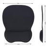 EooCoo Ergonomic Gaming Mouse Pad with Wrist Wrist Rest Mouse Reduces Comfortable and Soft Silicone Base with Low for Internet Cafe Black Support,