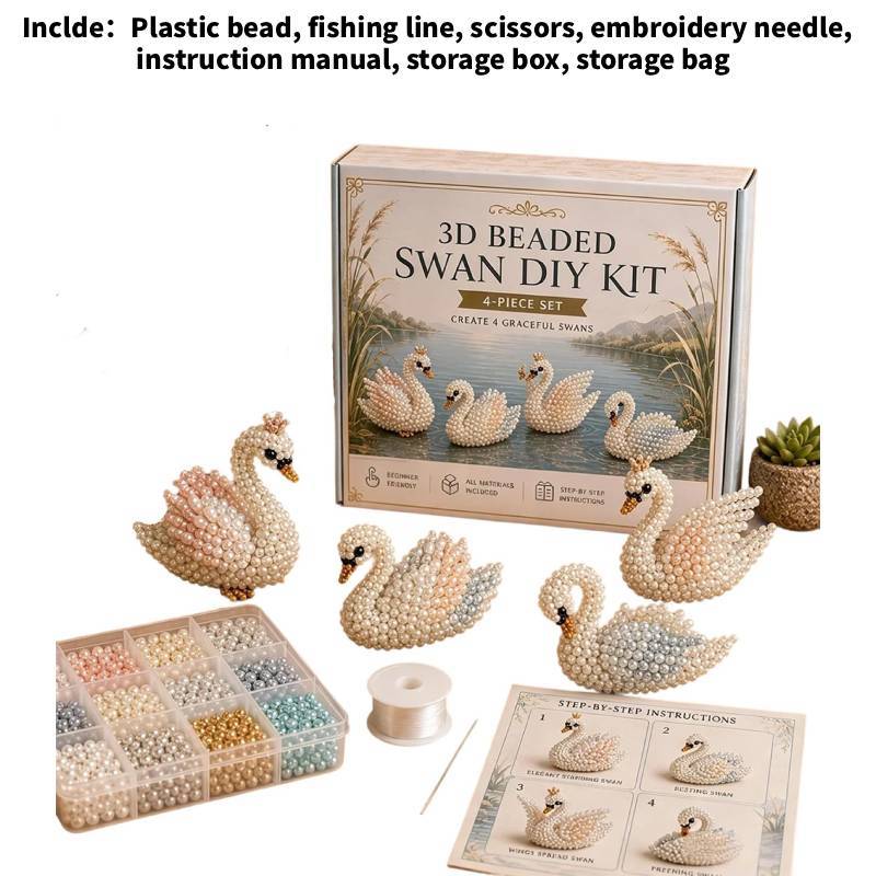 Diy 3d Bead Kit With Cartoon Gnome Figurines For Handmade Gift Creation