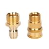 Garden Hose Quick Connect Solid Brass Quick Connect Hose Fittings 3/4 Inch Thread Water Hose Connectors Quick Release