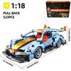 1:18 Timeless Super City Racing Car Construction Blocks Sports Car Blocks Vehicle Sets Technical Diy Plaything For Kid Gift