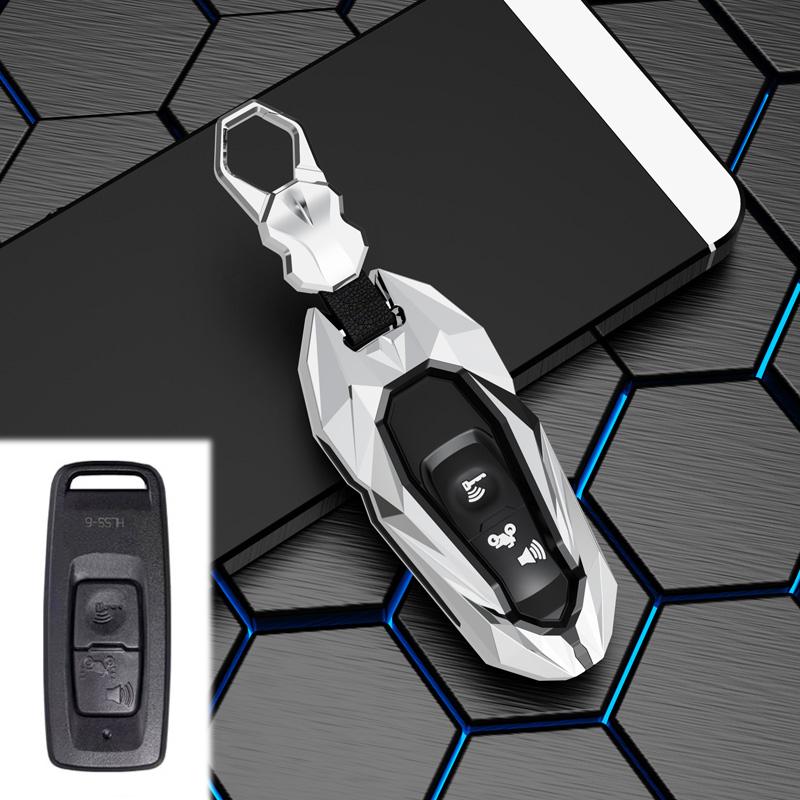 Zinc Alloy Car Key Case Smart Remote Control Fob Cover For Honda Airblade 125 C125 Super Cub Scooter Vario 150 PCX Forza 300