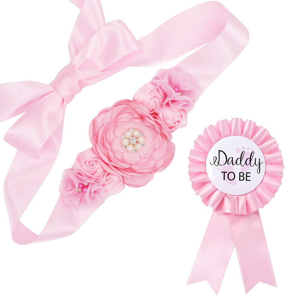 Baby Sower Mummy To Be Belt Daddy To Be Badge Corsage Babyshower Boy Girl Supplies For Dad Mom Baby Shower