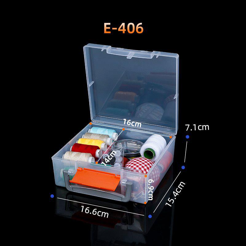 Transparent Rectangular Craft & Storage Box - Small Parts Organizer