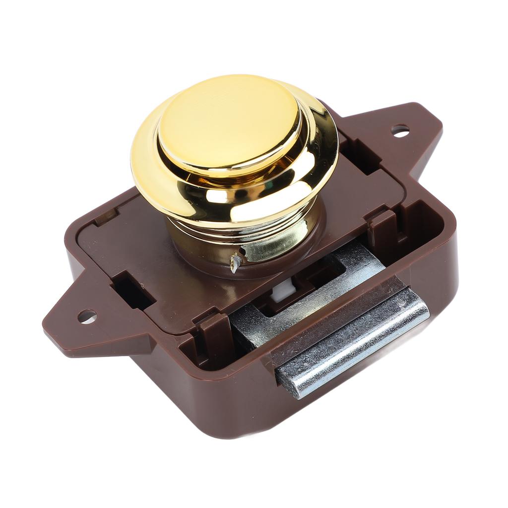 Cabinet Push Button Latch Stylish Look Keyless Cupboard Door Push Button Lock Latch for RV Yacht Motorhome Campervan