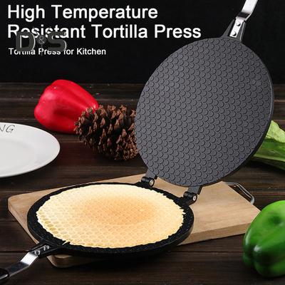 Tortilla Maker, Antihaft-Tortillapresse aus Aluminium mit Griff für die Küche, Hochleistungs-Tortillapresse und -Kocher für den Herd, Hochtemperaturbeständige Küche