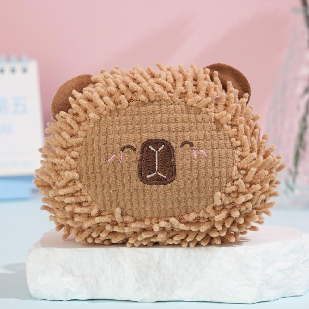 

Cute Pet Plush Toys Bite Resistant Interactive Pet Toys Teeth Cleaning Toys Teething Cleaning коричневый
