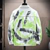 Hip Hop Black Male Jean Coats Men's Denim Jacket Wite Autumn Outerwear Menswear