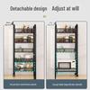 Multi-Layer Movable Kitchen Rack: Floor-Standing Storage Cart for Fruits & Vegetables