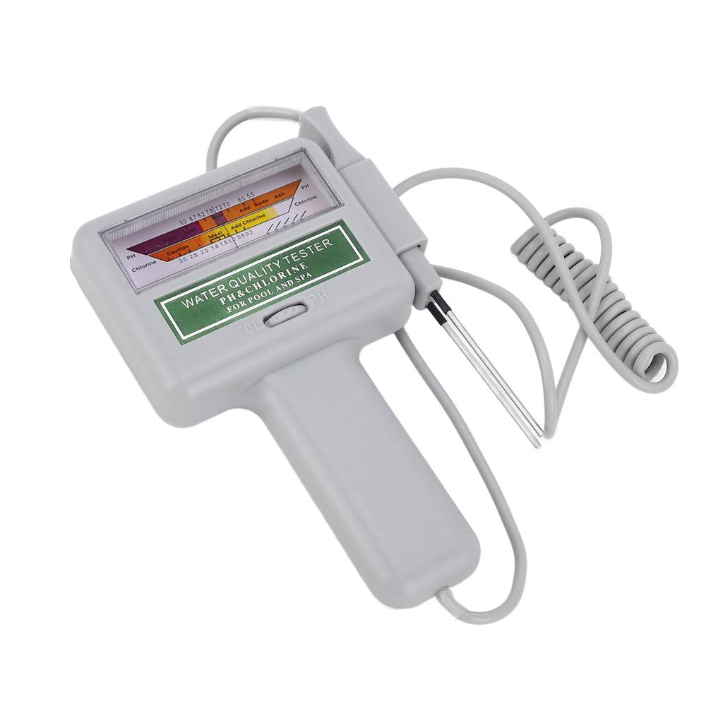 Portable PH Meter Water Quality Monitor for Pool Spa with Large Screen Easy to Operate Lightweight Compact Design