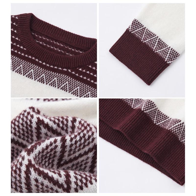 Demana Women's 100% Merino Wool Jacquard Knit Sweater