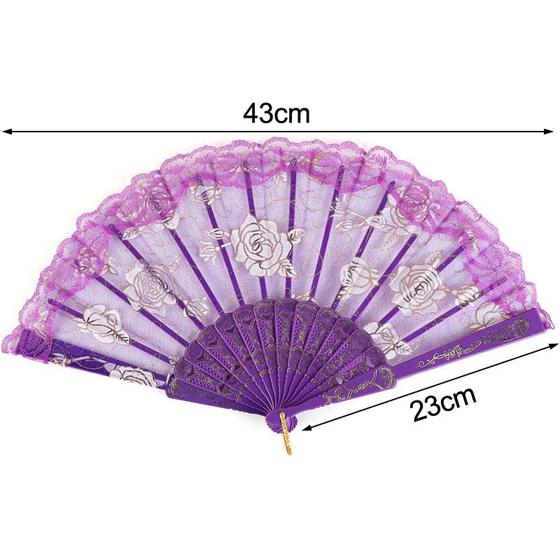Art Craft Gift Chinese Style Folding Fan Dance Cosplay Hand Held Fans Home Wedding Party Decoration Photograph Props