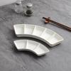 Three-Compartment Ceramic Condiment Dish