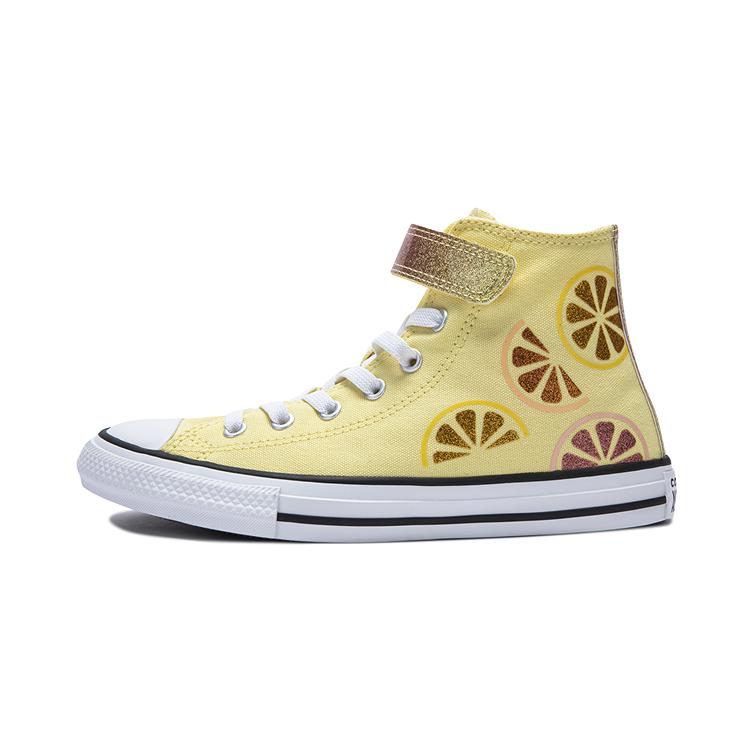 Converse Comfortable Classic High Top Canvas Shoes Kids Sneakers Yellow A07406C