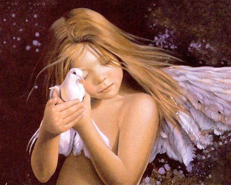 5D Diamond Embroidery Elves and Angels Picture Of Rhinestone Full Square Diamond Painting Animal Diamond Mosaic Handicraft Wall Art