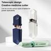 Telescopic Design Portable Pill Cutter Food Grade Medicine Divider  Health Care