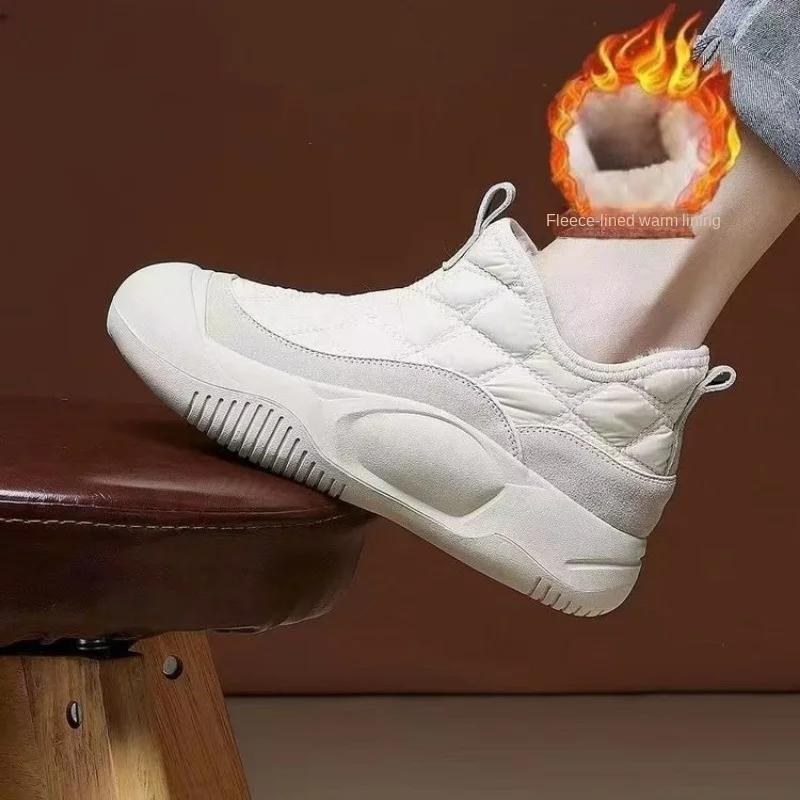 Повседневные удобные туфли из хлопка на толстой подошве — фото 2