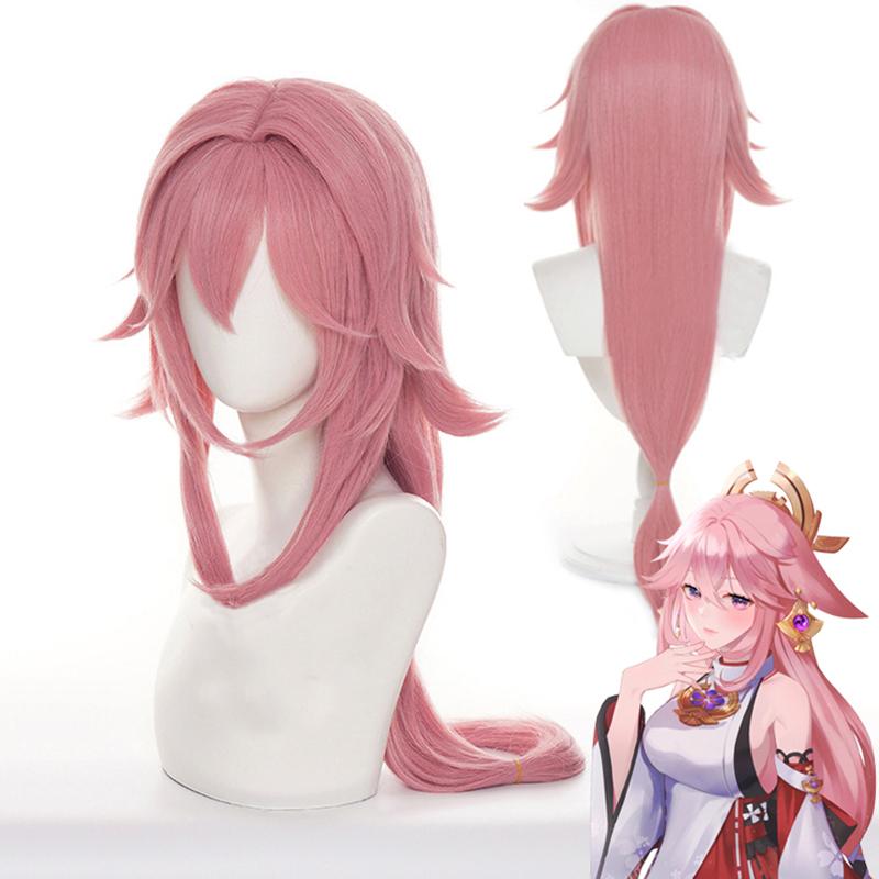 Spiel Cosplay Yae Miko Guuji Yae Kostüme Uniform Perücke Frauen Halloween Party Kostüme Kleid Anzug