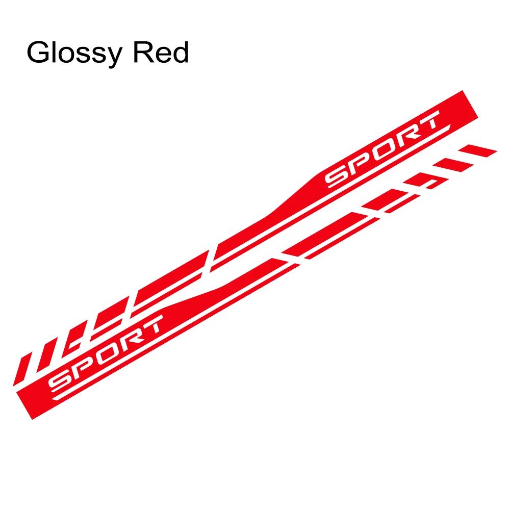 2PCS Car Door Side Skirts Stickers Sport Car Vinyl Decals Self-adhesive Car Body Decoration Sticker Accessories For Toyota RAV4