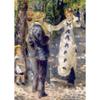 Auguste Renoir und Claude Monet Porträt Kunstwerke Drucke Poster Leinwand Gemälde Tanz im Le Moulin Wand Kunst Bild Home Decor