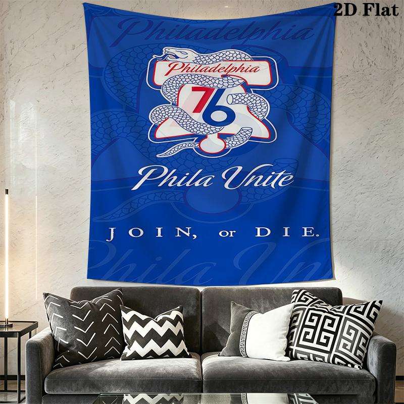 Sixers Basketball Team Logo Threepiece Set 1 Duvet Cover 2 Pillowcase Without Core Christmas Birthday Gift Bedding Set