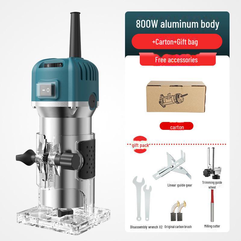 Customizable 6-Speed Multifunction Woodworking Machine for Trimming, Slotting, and Engraving