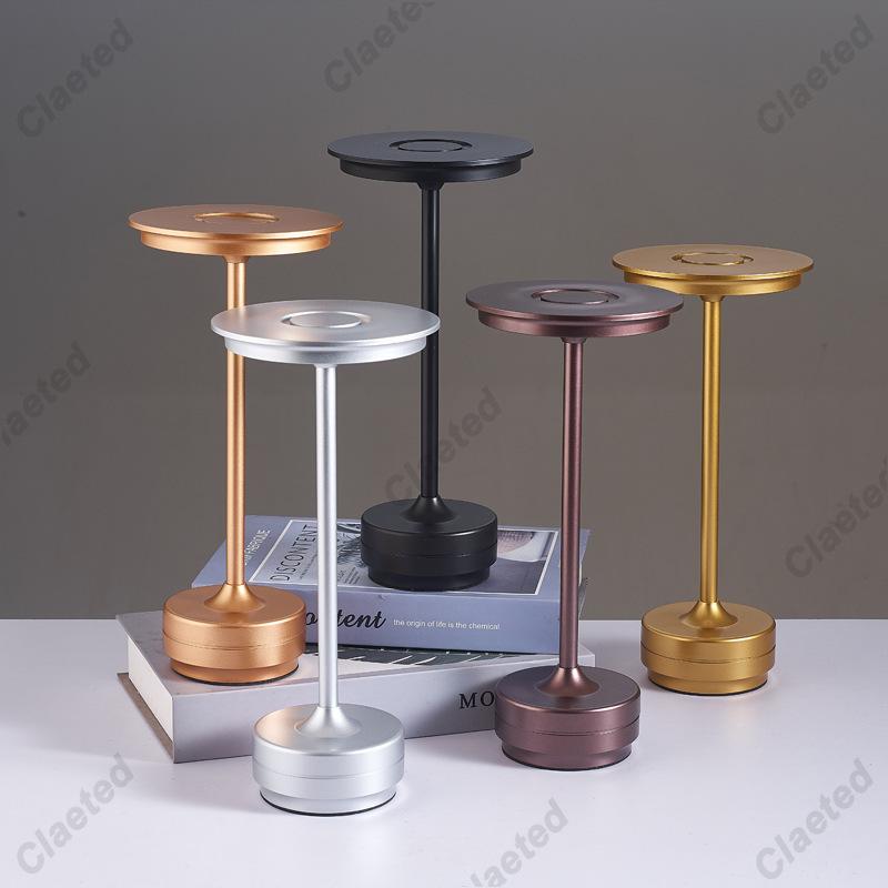 Simple Charging Table Lamp Restaurant Bar Desk Lamp Dimming Atmosphere Waterproof IP40 USB Charging Touch Switch Decoration Lamp