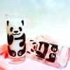 Süßer China Panda Glas Kreative Teeflasche Einzelner Transparenter Kaffeebecher Saft Panda Frühstück Milchbecher Glasware zum Trinken