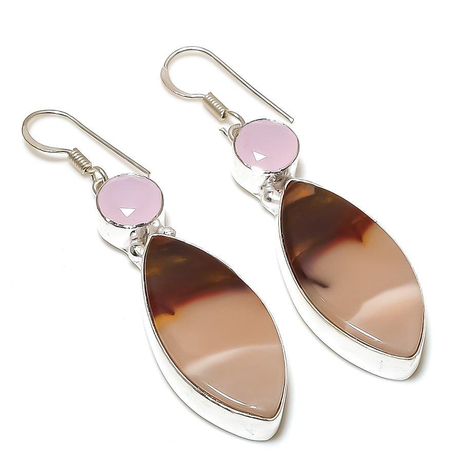 

Poly Gram Jasper, Chalcedony Gemstone Ethnic Jewelry Earring 2.29 SR-2143