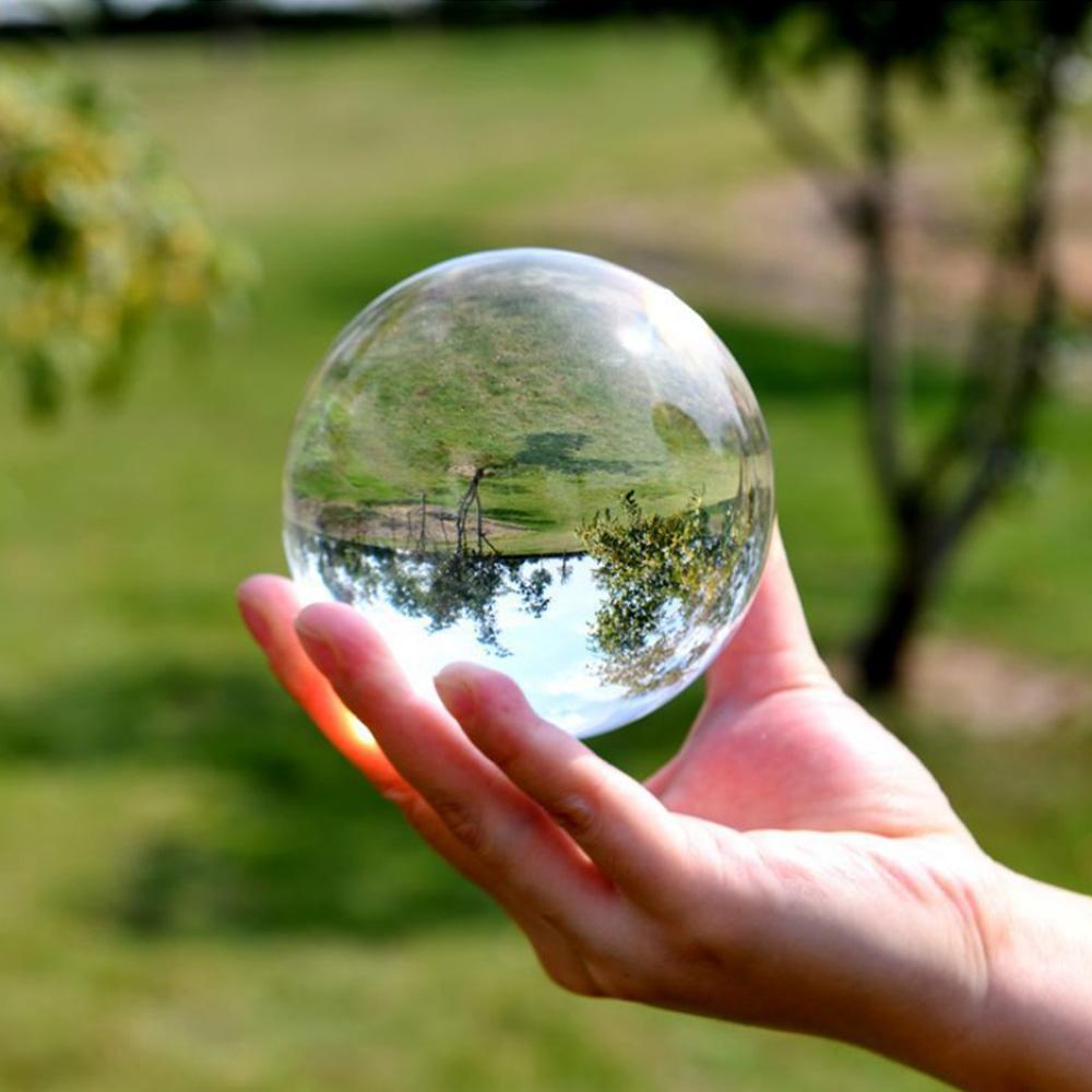40/50/60MM Asia Rare Clear Multicolor K9 Crystal Ball Healing Magic Sphere Photography Props Lensball Living Room Decor Gifts