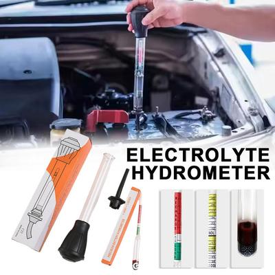 Battery Hydrometer Battery Electric Density Meter Electric Gravidness Suction Acid Tester Electrolyte Lead Flooded