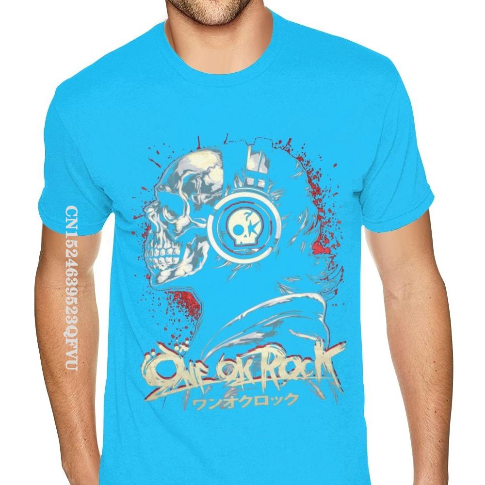 Cheapest One OK Rock T Shirt Hip Hop Rock Shirt For Men Plus Size T Shirt Cotton Tops T Shirt Funny Man Top T-shirts Customized