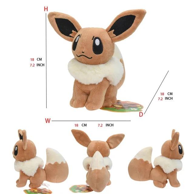 18Cm Pokemon Eeveelution Plush Toys Series 24 Styles Sstanding Sitting Posture Sofa Hug Pillow Desktop Ornament Periphery Gifts